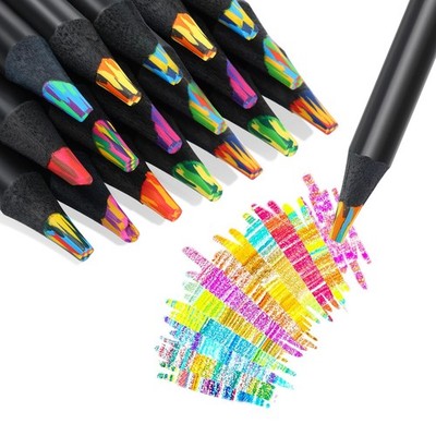 12 Colors Rainbow Pencils for Kids Adults, Rainbow Colored Pencil Art Supplie...