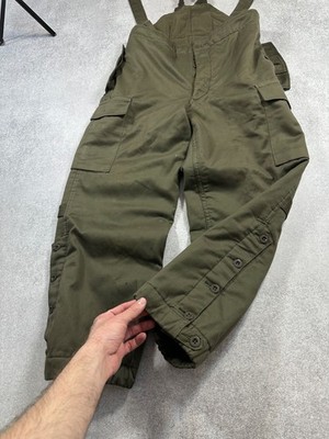 Vintage Austrian Army Bib Overalls Pants Military Cargo