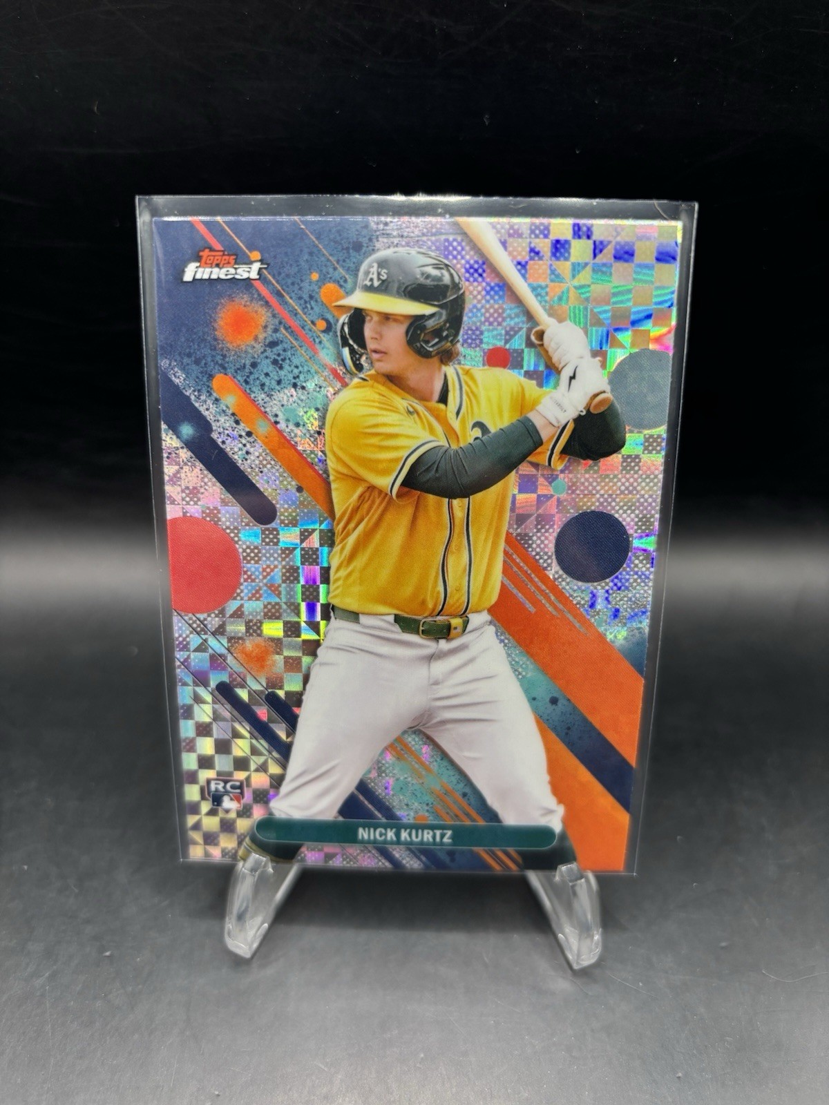 2025 Topps Finest - Nick Kurtz X-Fractor Rookie Card RC -  #252 Athletics
