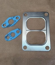 Twin Scroll Turbo Exhaust Inlet  Gasket Set Stainless T6 Borg Warner s475 S400 