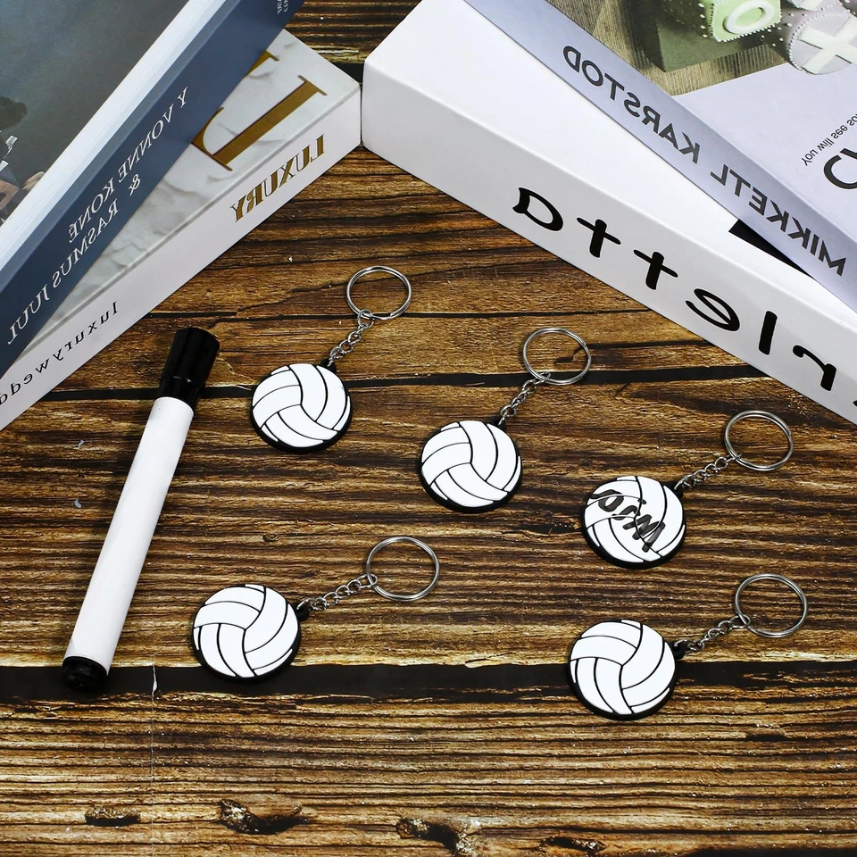 20 Pack Volleyball Keychains Sports Ball Keychains Volleyball Team Gifts Cute Ke - Image 4 of 4