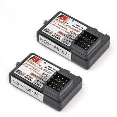 2PCS Flysky FS-GR3E Receiver, AFHDS 2.4GHz 3 Channel Receiver Compatible with...