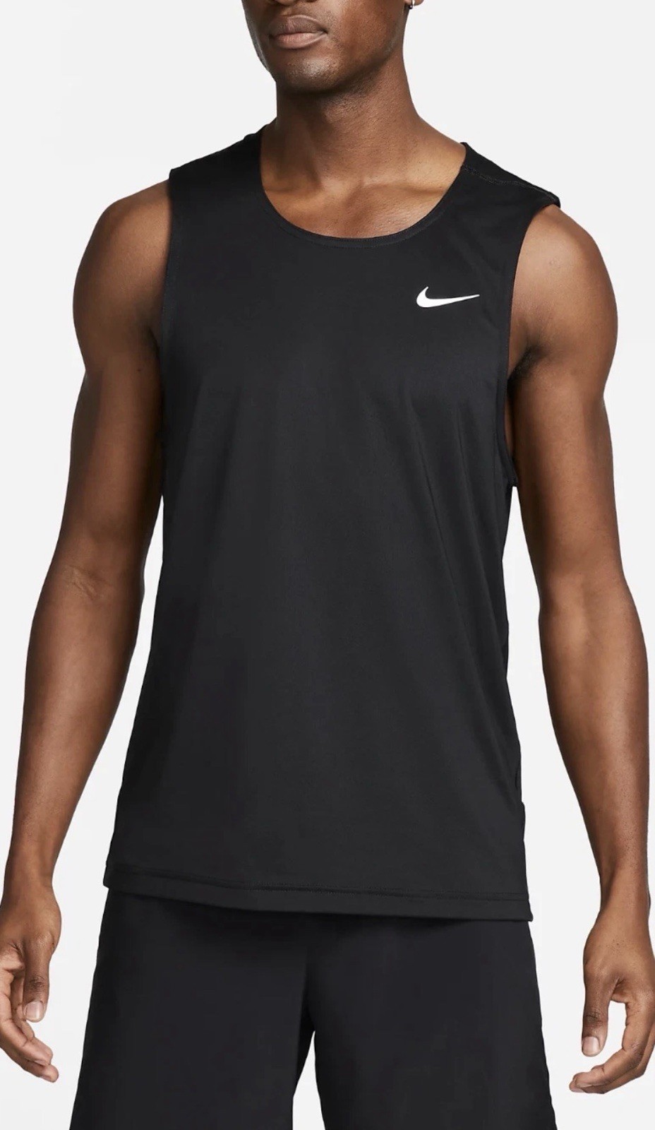Nike Dri-FIT Ready Tank Top Men's Size Large Black Stretch DV9813-010 New L thumbnail 2