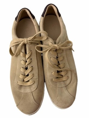 Massimo Dutti Tan Suede Sneakers 1304/750/713 Size 41 or 10 Womens