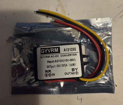 AC To DC Converter 12V 5A Waterproof Step Down 10-28V AC To DC12V 5amp