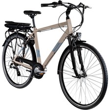 Zündapp Z807 E-Bike 28" Herren Trekking Pedelec 21 Gang beige/grün 50cm B Ware