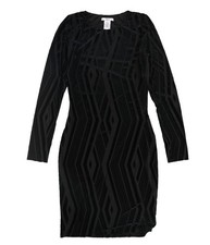 bar III Womens Burnout Bodycon Dress