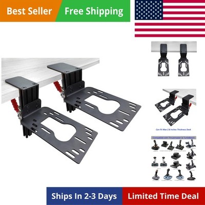 2 Set Hotas Desk Mount for Flight Simulator Controls - Compatible with Thrust...