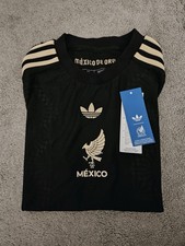 New Authentic Adidas Mexico Centaurium Authentic (Woman) Jersey Black Gold