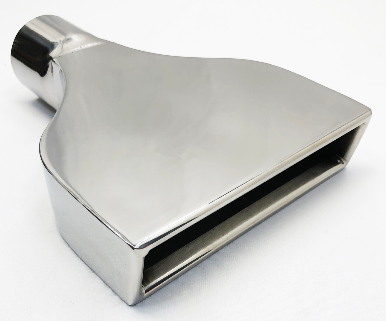 Exhaust Tip 2.25 X 7.75 Outlet Slant 10.00 Long 2.50 Inlet LT1 Style  High Polis