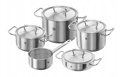 Zwilling Twin Classic Kochtopf-Set 9-tlg. 18/10 Edelstahl matt