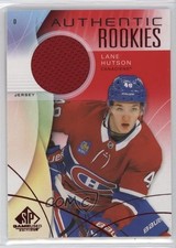 2024 Upper Deck SP Game Used Authentic Rookies Red Jersey Lane Hutson Rookie RC