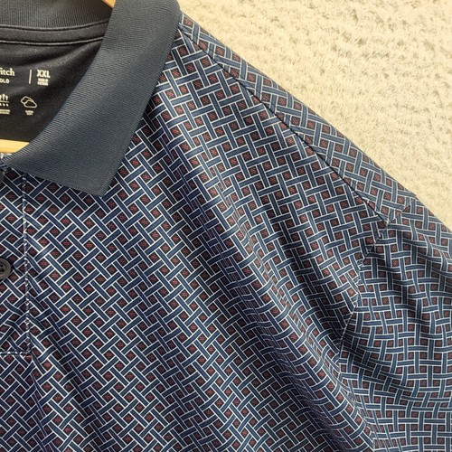 Abercrombie Fitch Poloshirt Herren 2XL XXL Soft A&F Air Knit Preppy Geometrisch - Bild 4 von 17