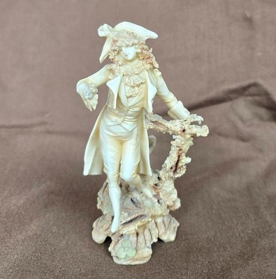 5'' Vintage Bisque Porcelain Rococo Court  Gentleman Figurine Germany 1930s 1960s