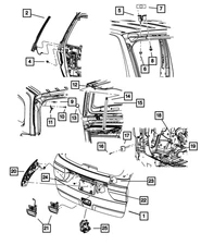 Genuine Mopar Lift-Gate Prop Left 68031865AD