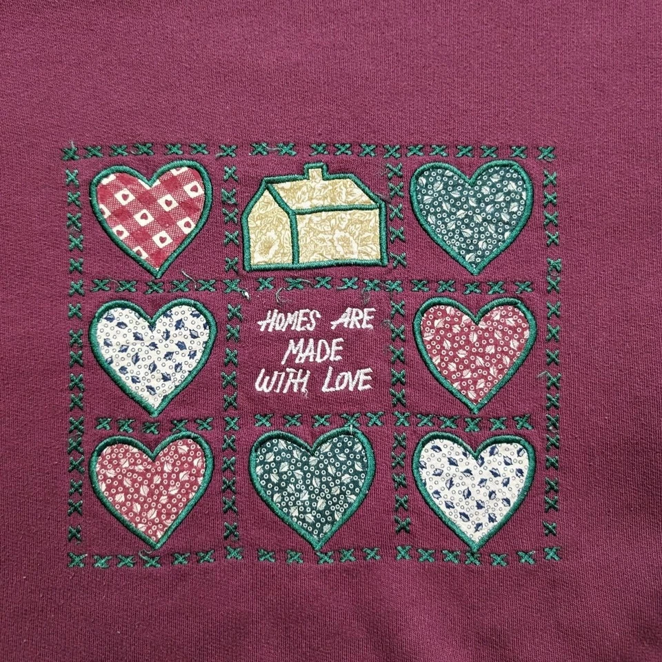 Vintage Burgundy Crewneck Jumper - Image 2 of 4