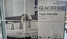 Glacier Bay Irena 8in. Widespread 2-Handle Bathroom Faucet in Brushed Nickel NEW