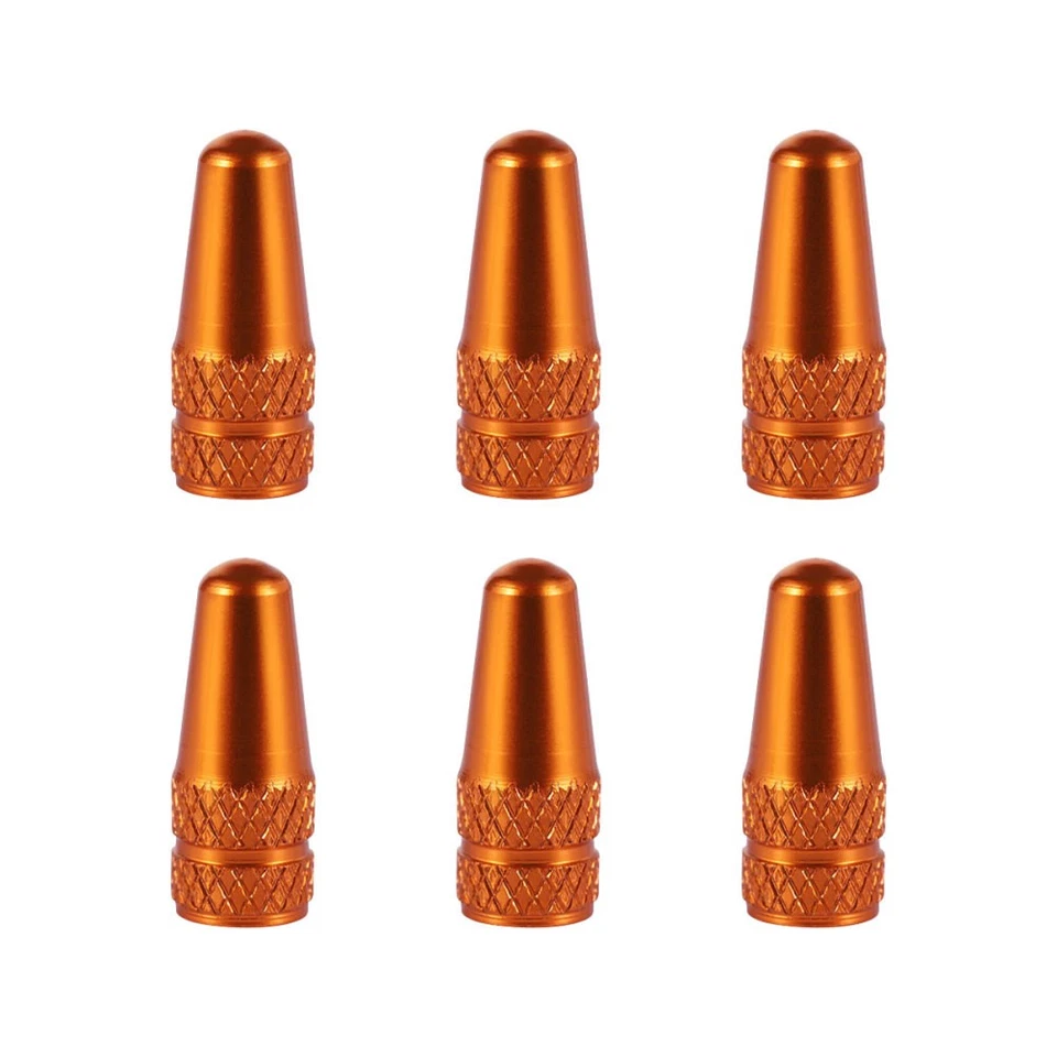  VORCOOL 6 Stück Fahrrad Aluminiumlegierung Französisch Ventilkappen für MTB