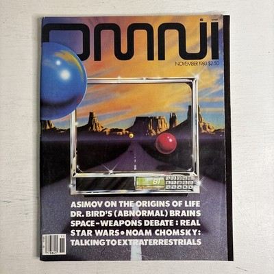 Omni Magazine November 1983 Asimov Origin of Life Space Weapons Chomsky ETs