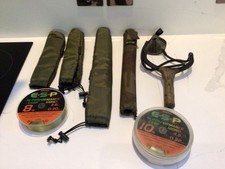 ESP Restposten Katapultschnur Spitzen- & Po-Protektoren gebraucht Karpfen Angelausrüstung