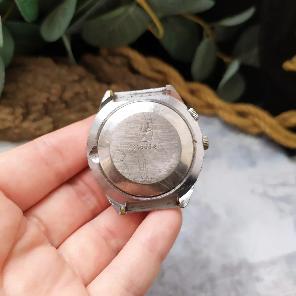 Reloj Raketa URSS Calendario Perpetuo Vintage Mecánico Hombre Reloj Pulsera Foto 2 de 4