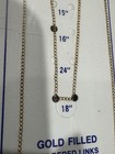 Vintage 14 Karat Gold- Filled Fine Link Chain - 18” in Original Package — photo 5