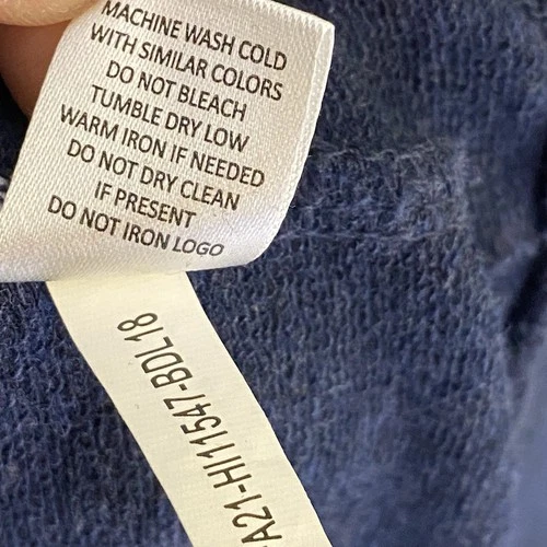 B Draddy Mara Jacket Mens Large Blue Full Zip Mock Neck MCC Logo Golf Preppy image 12