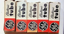 Lot of 5 GE Vintage Electronic Tubes NOS 312