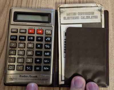 SELTENER VINTAGE RADIO SHACK TANDY TASCHENRECHNER METRISCHE UMRECHNUNG EC-315 FUNKTIONIERT