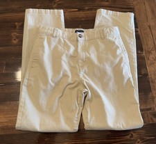 The Children's Place Boys Khaki Uniform Pants Adjustable Waist Size 16