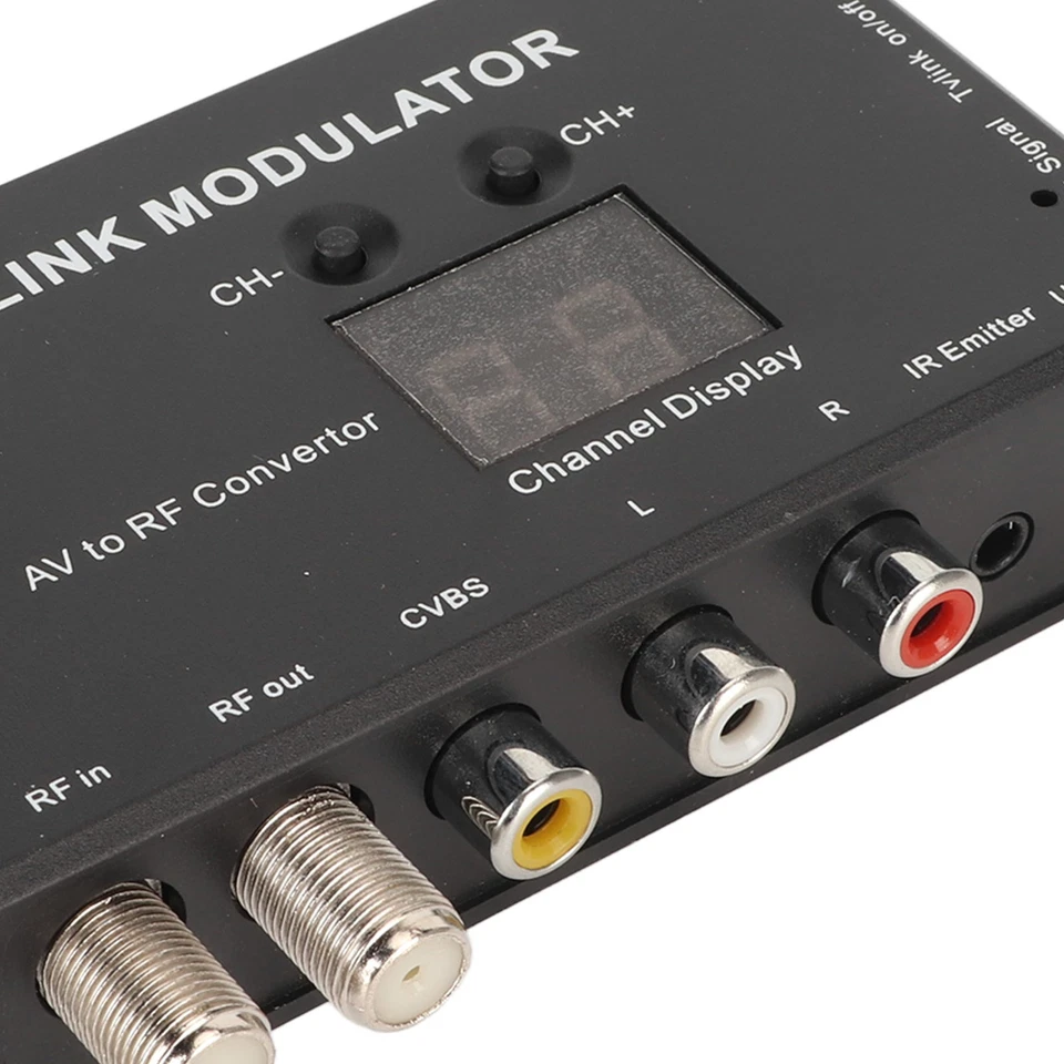 UHF Modulator TV Link Modulator 471.25‑885.25MHz Support PAL NTSC AV To RF C Hot - Bild 4 von 4