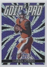 2022 Leaf Pro Set Draft Metal Goin' Pro Purple Mojo Carson Strong #GP-CS1 10a4