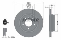 2X Textar Bremsscheibe 92097303 FüR BMW