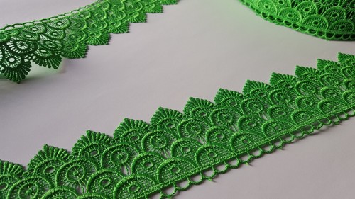 Guipur Venecia encaje borde verde para coser disfraces artesanales decoración... - Imagen 2 de 11