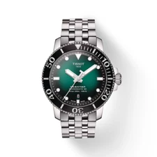 Tissot Seastar 1000 Powermatic 80 43mm Green Dial Watch T1204071109101