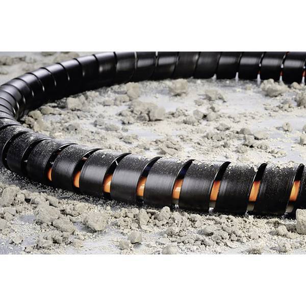 Hellermanntyton spf10 pp-bk guaina spiralata nero 1 m