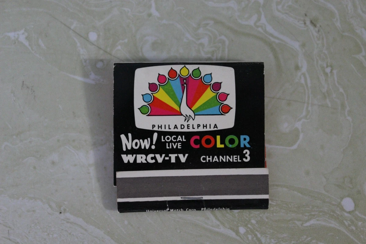 RARE UNUSED MATCH PACK FROM WRCV TV CHANNEL 3 PHILADELPHIA