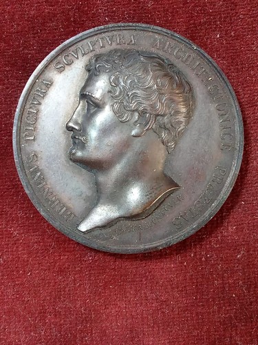 Medaglia borbonica Uomini Illustri Gian Lorenzo Bernini  1832