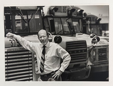 1986 Miami Florida Dade County School Bus Superintendent Vintage Press Photo