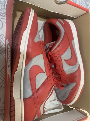 Men s Size 10 - Nike Dunk Low SP UNLV 2021 Medium Grey/Varsity Red DD1391-002