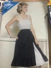 See & Sew 5160 Sewing pattern, Easy skirts, Petticoat & tank, Sizes 6-10  UNCUT
