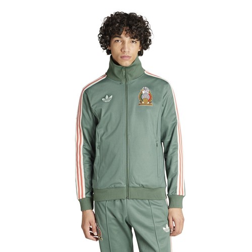 Adidas Men's Soccer Mexico Beckenbauer Track Top Green Oxide IU2175