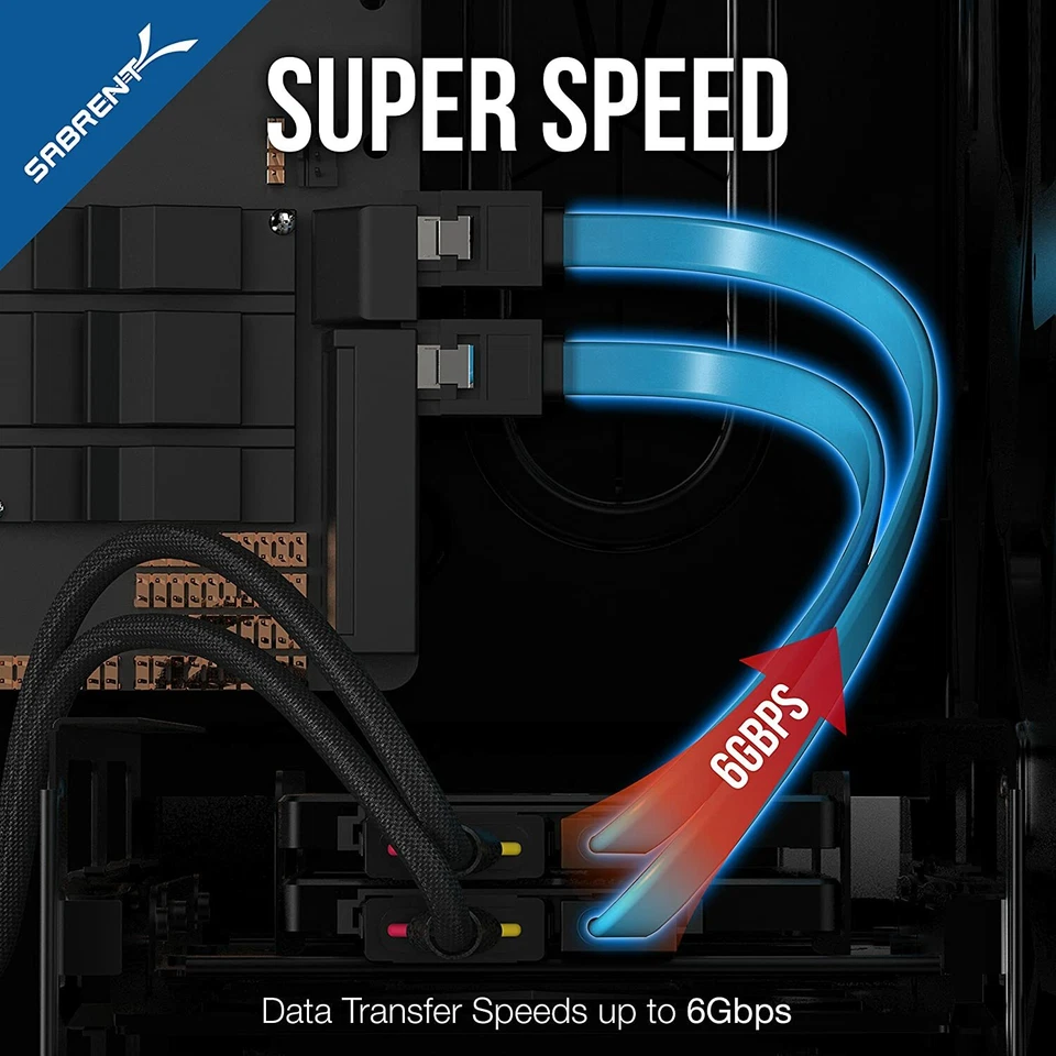 SSD Hard Drive Connection Kit Molex 4 Pin to x2 15 Pin SATA Power Splitter Cable - Image 4 of 4