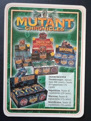 Mutant Chronicles Doomtrooper carte ita it tcg gcc - Foto 36 di 40
