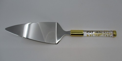 LENOX OPAL INNOCENCE FLOURISH - 2 PIECE CAKE KNIFE / SERVING SET - 0205E - Picture 3 of 5
