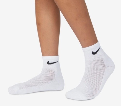 NEW 3 PAIRS Nike Dri-Fit Cushioned Ankle Socks Kids XS Youth Shoe Size 10C-3Y - Picture 14 of 16