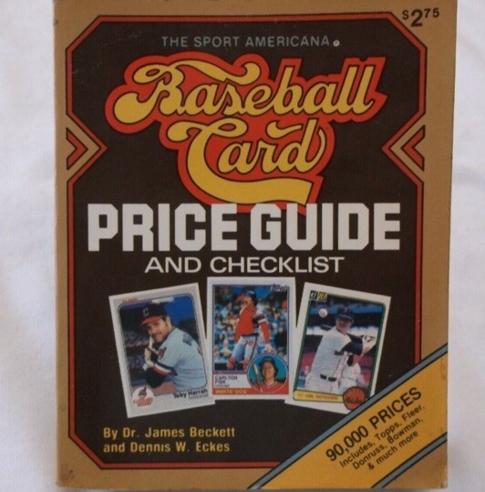 1983 The Sports Americana Baseball Card Price Guide and Checklist Beckett/Eckes