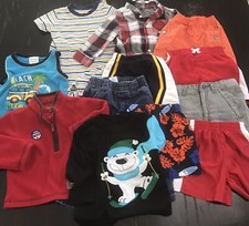 Toddler Boy Clothes Lot of 12 Summer Shorts Bathing Suit T Shirts Size 12 Months