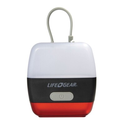 Life Gear - Mini Glow LED Multi Mode Lantern / Red Night Light + Safety Flasher