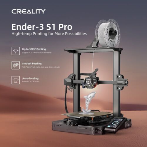 Impresora 3D CREALITY ENDER-3 S1 PRO CR nivelación automática 220x220x270mm DE - Imagen 1 de 7